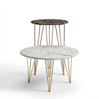 Luxury Side Table Design Furniture Coffee Table Living Room Round Noble Art Modern