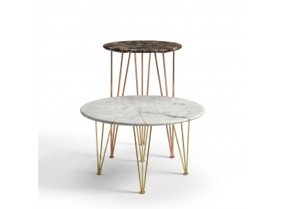 Luxury Side Table Design Furniture Coffee Table Living Room Round Noble Art Modern