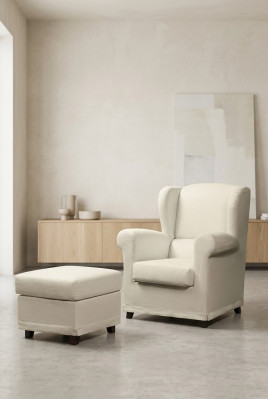 Lounge chair cocktail chair recliner armchair upholstered armchair + stool club chair
