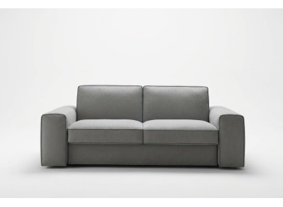 Three-seater couch upholstered design sofa modern 3-seater sofas room furniture gray seat