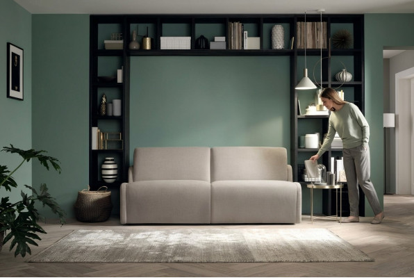 Living Landscape Relax Italy Furniture Seat Design Couch Lounge Velvet Sofa 2-Seater