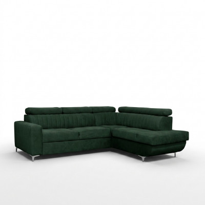 Sofas L-shape Textile Couch Corner Seat Sofa Living Room Modern Green Couch Furniture