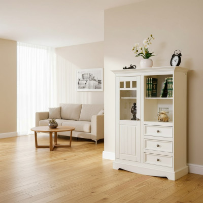 Country house sideboard cabinet shelves solid wood tall cabinet shelf book bar cabinets