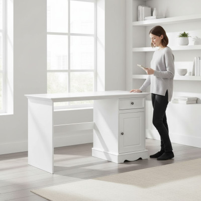 Solid wood desk wood office desks furniture table office computer country house