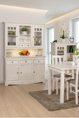 Country style sideboard dresser furniture farmhouse cabinet solid wood dresser