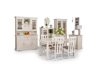 Dining Room Design Furniture Country Style Chair Set Table + 4x Chairs 5-piece Suite Set