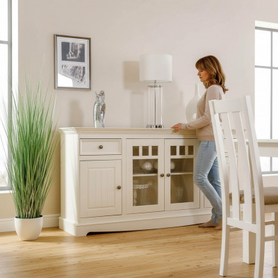 Classic dresser country house sideboard white buffet cabinet living room