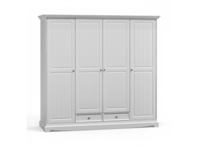 Wardrobe Cabinets Cupboard Wall Unit Classic Wood Country House White New
