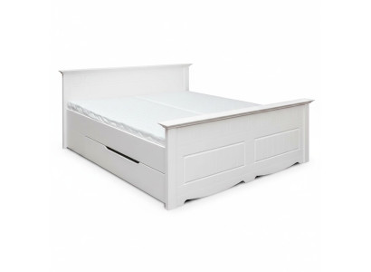 Double bed bed bed frame beds marriage bed upholstered bed wood furniture white farmhouse