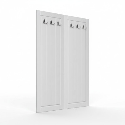 Wall wardrobe stand, coat rack, hall hooks, wood hanger, country house
