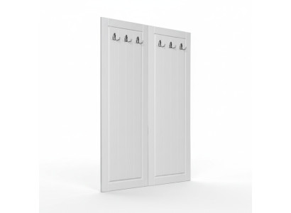 Wall wardrobe stand, coat rack, hall hooks, wood hanger, country house
