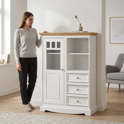Dresser shelf wood cabinet cabinets white sideboard country house dresser sideboard