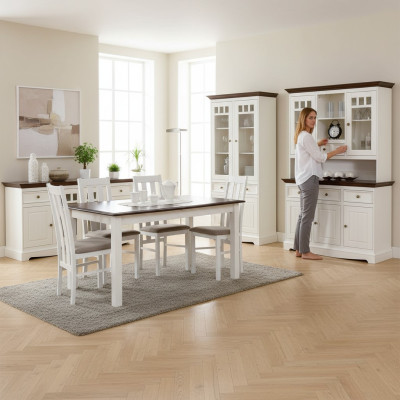 Dining Room Tables Classic Style Sturdy up to 150-197cm Living Room Dining Table XXL