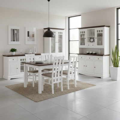 Dining Room Tables Classic Style Sturdy up to 150-197cm Living Room Dining Table XXL