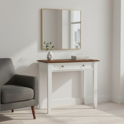 Console table real wood solid furniture make-up desk dressing table