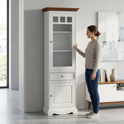 Closet Dresser Display Cabinet Colonial Style Furniture Sideboard Buffet Display Cabinet Wood New
