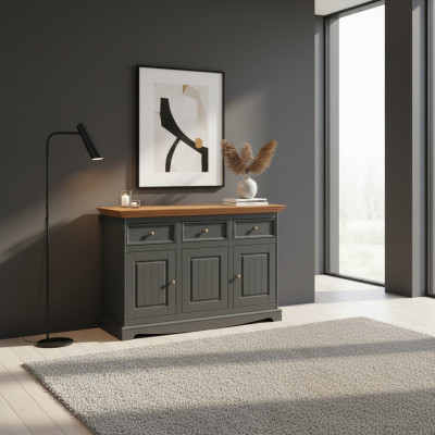Design chests cabinet wood high-gloss XXL big luxury sideboard shelf new dresser