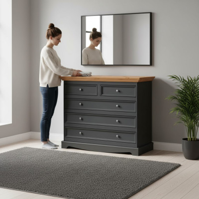 Sideboard luxury dressers country house design furniture upholstery wood console black board