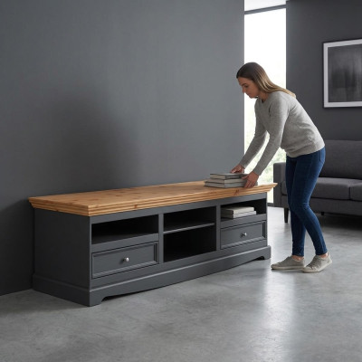 Sideboard RTV 167cm TV Cabinet Lowboard Sideboard Dresser Living Room Cabinet New