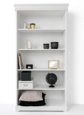 Classic bookshelf living room cabinets wood shelves bookcase country style