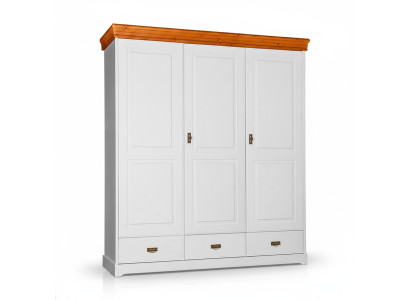 Wardrobes Country Style Wardrobe Clothes Cabinet Wood Cabinet XXL Wardrobe Shelf