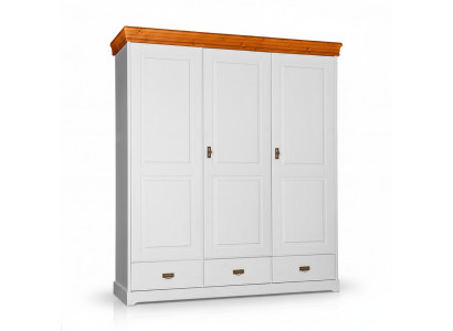 Wardrobes Country Style Wardrobe Clothes Cabinet Wood Cabinet XXL Wardrobe Shelf