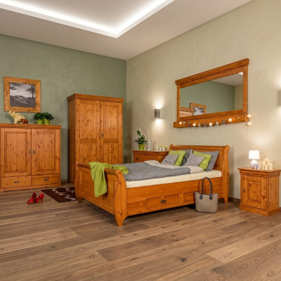 Design luxury double hotel beds bedroom wood 180x200cm bed upholstery