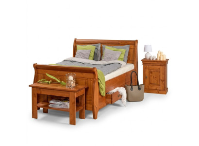 Luxury bed 2x nightstand 3-piece set beds double bed bedroom hotel marriage new