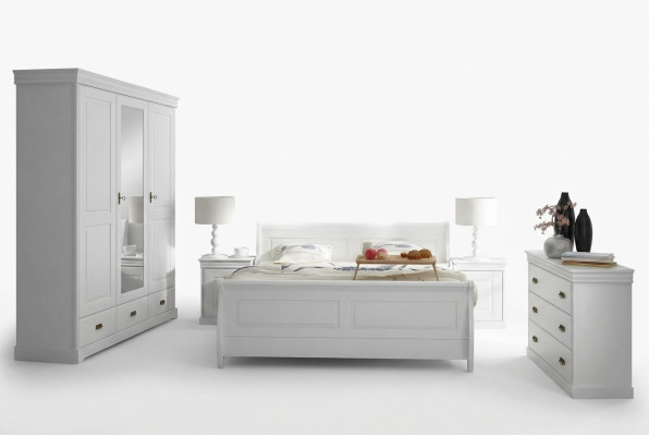 Furniture Bedroom Set Design Bed 2x Nightstand Dresser Wardrobe New 5-piece set