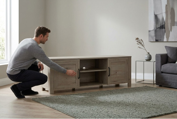 Living room wood RTV hotel luxury sideboard TV lowboard XXL cabinet table new