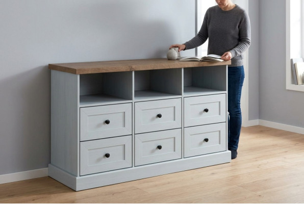 Living room shelf wood luxury cabinet design dresser sideboard side low board new