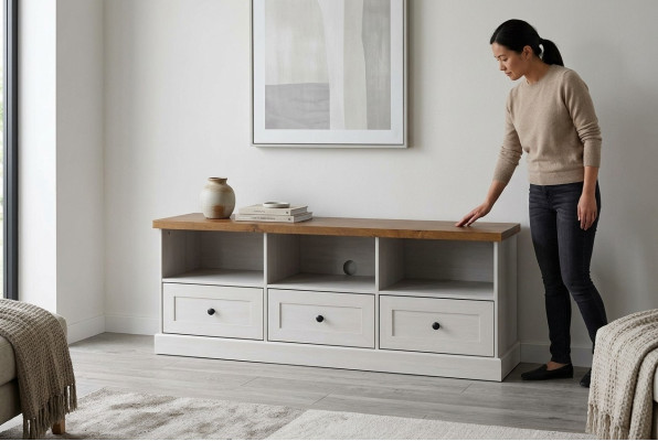 TV lowboard cabinet shelf TV stand undershelf RTV chest of drawers chests Boston