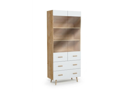Modern cabinets, wardrobe, wall unit, bookshelf, shelf, display cabinet - Model Brillo
