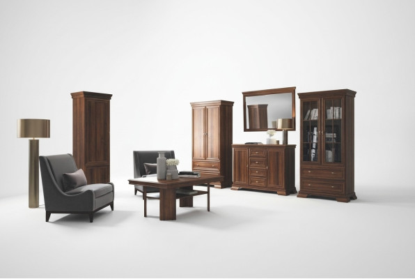 Cabinet Display Sideboard 4-piece Wooden Furniture Shelf Living Room Wall Unit Set Group