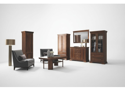 Cabinet Display Sideboard 4-piece Wooden Furniture Shelf Living Room Wall Unit Set Group