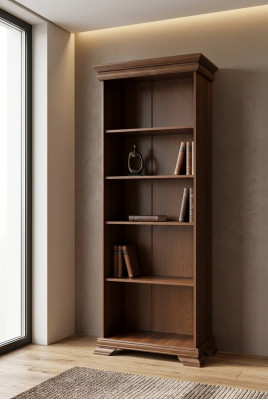 Living room, office, dining room, shelves, wood, cabinet, books, cupboards, shelf, country style, new