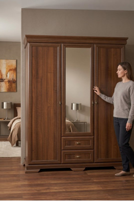 Wardrobes Mirror Furniture Living Furniture Wood Clothes Closet Design New