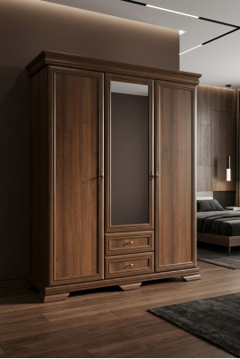 Wardrobes Mirror Furniture Living Furniture Wood Clothes Closet Design New