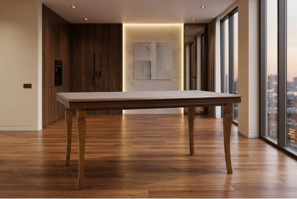 Dining room, living room, classic brown office designer dining table design wood table