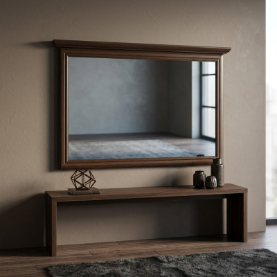 Classic designer mirror, wall mirror, rectangular mirror, decoration model Kora