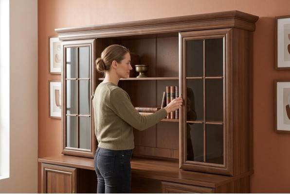 Cabinet Country House Sideboard Console Shelf Wood XL Buffet Chest of Drawers Extension