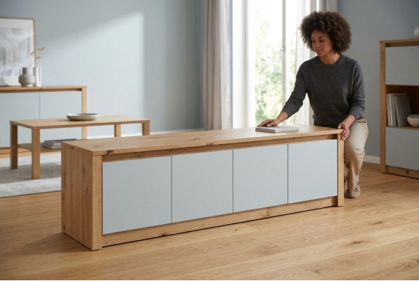 Dressers Wood Cabinets Sideboard Dresser Buffet Cabinet Furniture New Lowboard