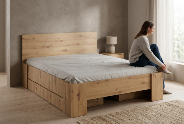 Classic bed beds double bed wooden bed country house bedroom hotel