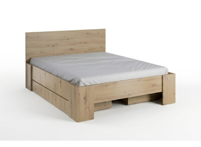 Luxury furniture design double hotel wood box bedroom beds bed frame new