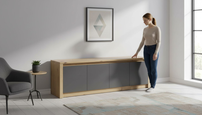 Designer TV sideboard dresser low board cabinet room shelf luxury living TV