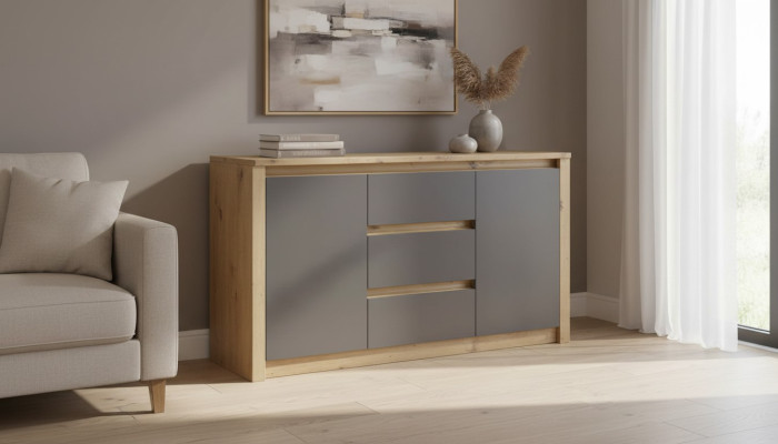 Living room shelf wood luxury designer sideboard side low board sideboard