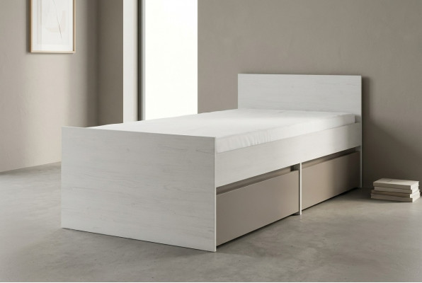 Youth bed children's bed kids design modern children's room bed 90 cm bed drawer new