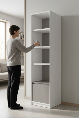 Living room floor shelf office shelves shelf luxury wood shelf cabinet