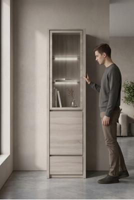 Living room furniture modern wood glass showcase display cabinet cabinet showcases new