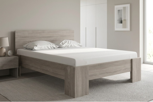 Luxury design furniture bedroom wooden bed country house style beds double wood